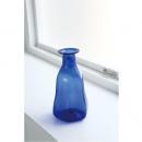 フラワーベース ブルー ガラス 一輪挿し 花瓶 通販
