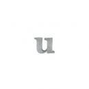 ブリキアルファベット小文字u(2個セット)インテリア イニシャル ディスプレイ エンブレム