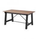 アイザックダイニングテーブル シンプル 木製 ミンディ ナチュラル 天然木 ブラウン 幅150
