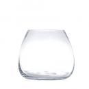 GLASS VASE ''PLUMP'' S ガラス フラワーベース 花瓶 クリア 高さ18.5