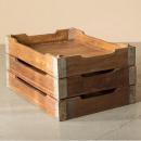 トレイ アンティーク雑貨 おしゃれ 木製 ナチュラル 北欧テイスト ケース 収納 ボックス 整理