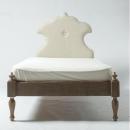 ベッド アンティーク家具 おしゃれ 木製 シングル シャビー ホワイト エレガント フレンチ 優美
