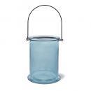トルシヨンハンギングベースA-L 2個セット ガラス 花瓶 フラワーベース ターコイズブルー高さ17