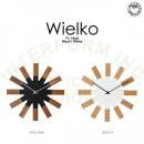 ヴィエルコ BK 壁掛け時計 ウォールクロック 木製 ナチュラル ポリレジン おしゃれ 直径25