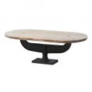 COFFEE TABLE ローテーブル 木製 アイアン ナチュラル ライトブラウン 幅140
