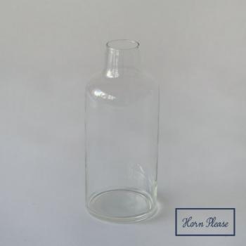 リューズガラス フラワーベース ベルボトル 花瓶 ガラス おしゃれ クリア 高さ19.5