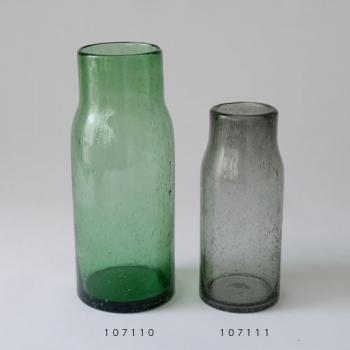 バブル GLASS フラワーベース スベルト (S) GY 花瓶 ガラス おしゃれ 高さ21.5
