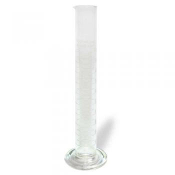 ガラスウエアメスシリンダー100ml 2個セット クリア 花瓶 フラワーベース 高さ25.7