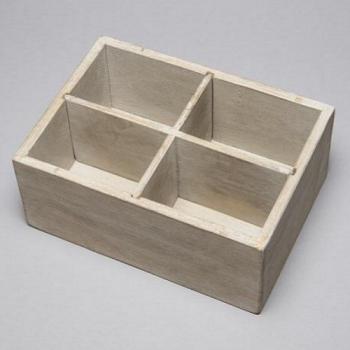 ボックス 3個セット 収納ボックス ホワイト ナチュラル 木製 おしゃれ 仕切り 幅26