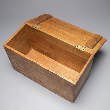 ストックボックス アンティーク調 収納ボックス ナチュラル 木製 おしゃれ ブラウン 幅33