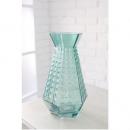 フラワーベース ブルー ガラス アンティーク 花瓶 通販
