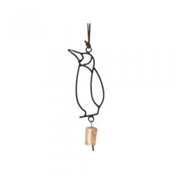 アイアンベル ペンギン かわいい チャイム ハンギング 吊り下げ ディスプレイ 鈴 アニマルオブジェ
