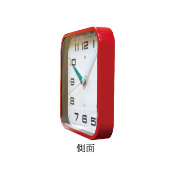 トランスポートクロック 置き時計 カラフル ポップ レッド赤 イタリア レトロでおしゃれ 可愛い