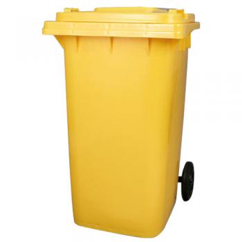 PLASTIC TRASH CAN 240L YELLOW ダストボックス ごみ箱 高さ101