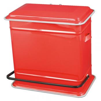 STEP CAN DUAL BUCKET RED ダストボックス ゴミ箱 オシャレ 高さ42.5