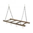 ウッドハンギングデッキ 吊り鉢 Sフック付き 木製 アンティーク 通販