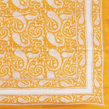 PRINTED MULTI CLOTH #14 コットン インド綿 オレンジ クロス 幅150