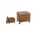 キャスターボックススツールS 古材 アンティーク調 移動可 ウッド 木製 ナチュラル 椅子