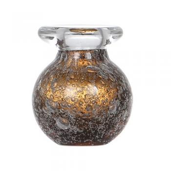 'BOCCEA'' VASE AMBER フラワーベース 花瓶 ガラス オシャレ 直径10