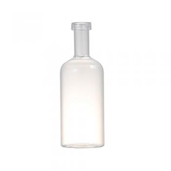 TURTLENECK VASE C ガラス フラワーベース 花瓶 シンプル クリア 高さ23