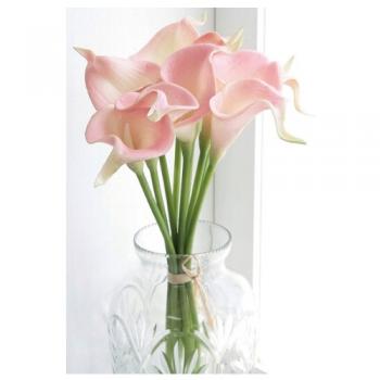 ピンクカラーリリー・ブーケ 4束セット おしゃれ ディスプレイ フェイクフラワー 造花 植物 花束