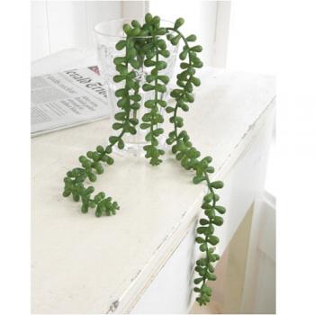 グリーンネックレス 6個セット おしゃれ ディスプレイ フェイクプランツ 造花 植物 合成樹脂