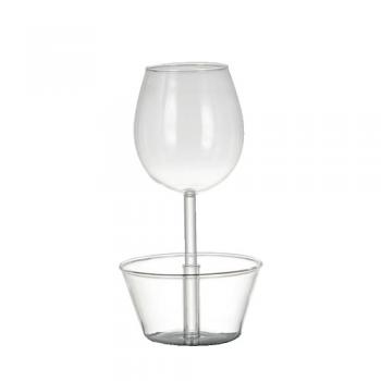 WINE GLASS ''NUTS BOWL'' グラス  ボウル ガラス クリア 便利 高さ20