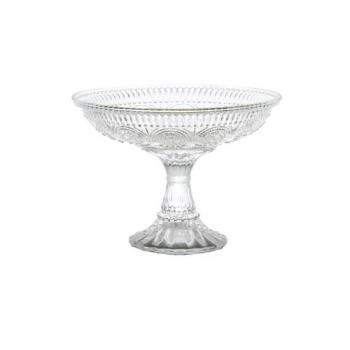 GLASS COMPOTE ''MARGUERITE'' コンポート ガラス クリア 高さ13