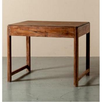 テーブル アンティーク家具 北欧 デスク おしゃれ 木製 ナチュラル スクエア レッドブラウン