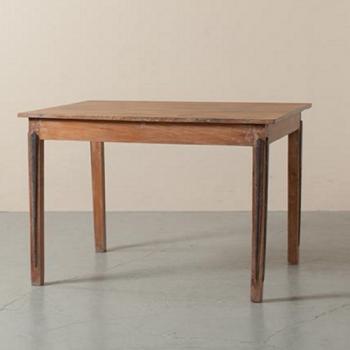 テーブル アンティーク家具 ブラックライン シンプル デスク おしゃれ 木製 シャビー 北欧テイスト