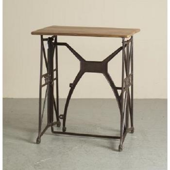 テーブル アンティーク家具 おしゃれ シャビー キャスター デスク 木製 コンソール アイアン
