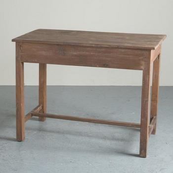 テーブル アンティーク家具 角脚 シンプル デスク おしゃれ 木製 ナチュラル ノスタルジック