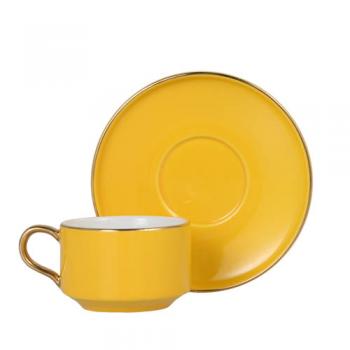 CUP&SAUCER Numelo 1 YELLOW カップ ソーサー 食器 上品 直径11.5