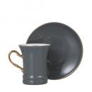 CUP&SAUCER Numelo 2 GRAY カップ ソーサー 食器 上品 直径19
