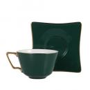 CUP&SAUCER Numelo 3 GREEN カップ ソーサー 食器 上品 高さ15