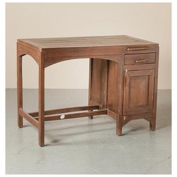 デスク アンティーク家具 おしゃれ テーブル 木製 ナチュラル チェスト 机 カントリー調 ブラウン