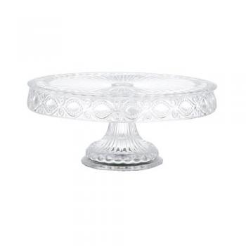 ROUND CAKE STAND ''REVRES'' S ガラス コンポート クリア 直径25