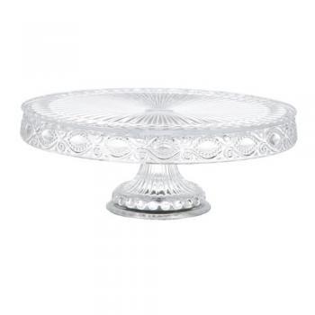 ROUND CAKE STAND ''REVRES'' L ガラス コンポート クリア 直径28