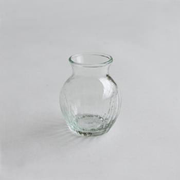 リューズガラス フラワーベース グロブラー 6個セット 花瓶 ガラス おしゃれ クリア 高さ7
