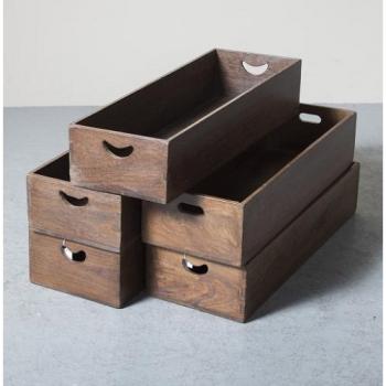 ウッドボックス アンティーク家具 おしゃれ 木製 北欧 収納ボックス シンプル ウッドケース