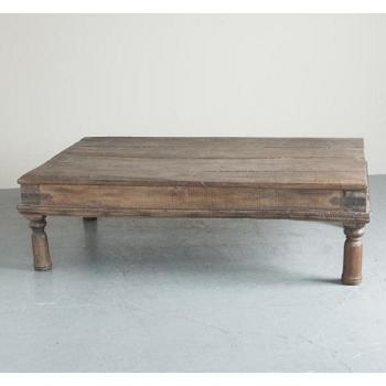 ローテーブル アンティーク家具 おしゃれ 木製 ヴィンテージ調 机 アイアン ウッド 古木風