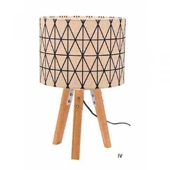オレフォス テーブルランプ アイボリー LED電球付き 布 木 スチール