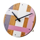 置き時計 かわいい カラフル デスク テーブル 机 卓上 クロック クオーツ ピンク