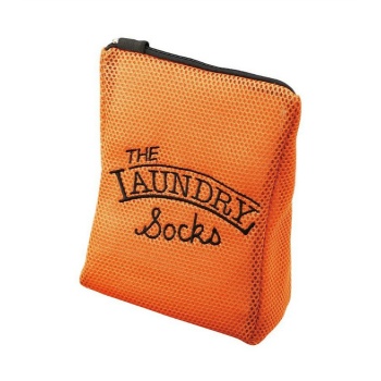 洗濯ネット ランドリー 洗濯傷み 型崩れ防止 色移り防止 デリケート衣類 靴下用 オレンジ