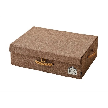 収納ボックス ベッド下サイズ 箱 シンプル アンティーク モダン 整理 保管 ブラウン 幅59cm