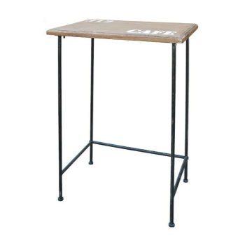サイドテーブル シンプル ビンテージ風 木製 ブラウン 幅510