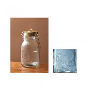 CHAMARRE ミルクカン ガラスジャー ポット ガラス瓶 保存容器 キッチン用品 アンティーク調