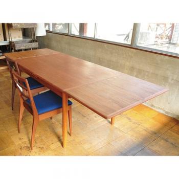 DINING TABLE ナチュラル ミディアムブラウン 北欧 テーブル 木製 チーク 高さ73