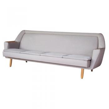gray sleeper sofa ソファ ベージュ 北欧 ヴィンテージ 木製 おしゃれ 高さ79
