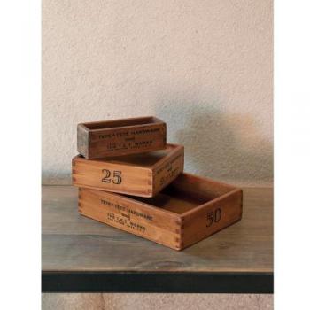 小箱3個セット 木製 収納 アンティーク調 おしゃれ 整理 箱 パイン材 ナチュラル ウッド